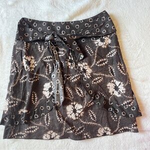 Etcetera brown and Cream Floral Skirt